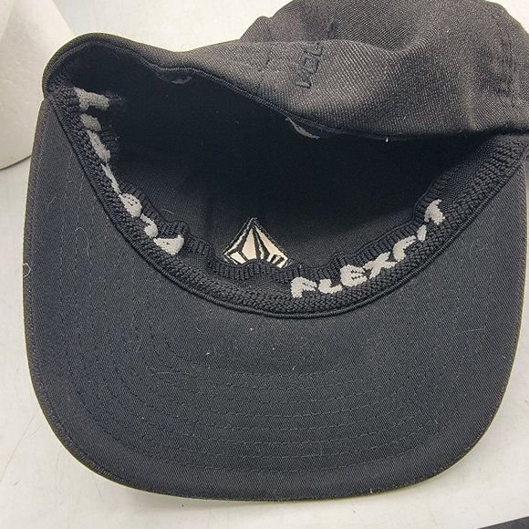 Volcom Full Stone Black Hat Cap L XL Outdoors Fitted Casual Comfort Lightweight - Picture 9 of 9